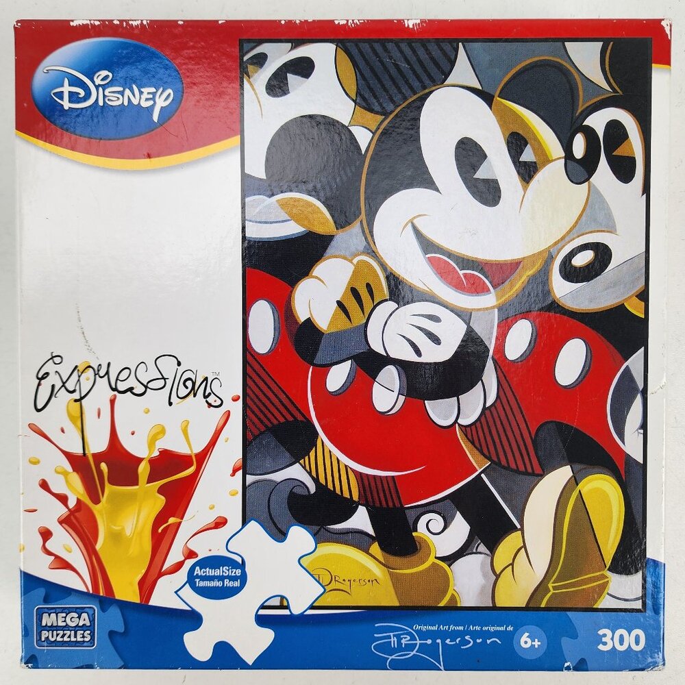 New Mega Disney Mickey Mouse Mousing Around Expressions 300 pc Jigsaw Puzzle